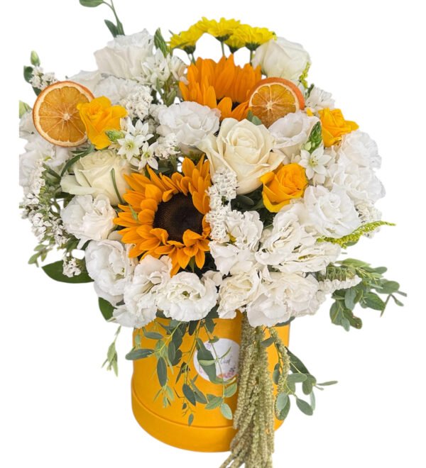 Flowers in Yellow Box