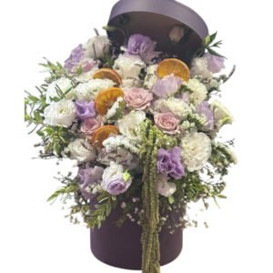 Flowers in Purple Box