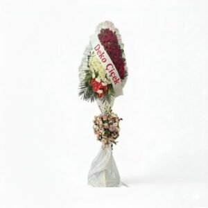 Kırmızı Beyaz Çelenk